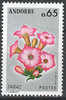 256 Blumen 0,65 F Postes Andorre stamps