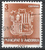 147 Wappen 3 Pta Principat d`Andorra Correus stamps
