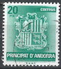 151 Wappen 20 Pta Principat d`Andorra Correus stamps