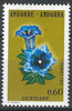266 Blumen 0,60 F Postes Andorre stamps