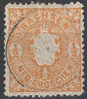 Mit Zahnfehler 15 d Sachsen 1/2 Neu Groschen Briefmarke Altdeutschland