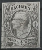 8.I Sachsen 1/2 Neu Grosch Briefmarke Altdeutschland