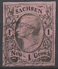 9 I Sachsen 1 Neu Grosch Briefmarke Altdeutschland