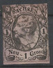 9 IIa Sachsen 1 Neu Grosch Briefmarke Altdeutschland