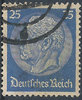 522b Hindenburg-Medaillon 25 Pf Deutsches Reich