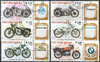 Nicaragua 100 Jahre Motorräder Satz 2568 bis 2573 stamps