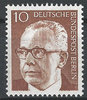 361 Gustav Heinemann 10 Pf Deutsche Bundespost Berlin