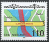 1967 Glienicker Brücke 110 Pf Deutschland stamps