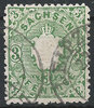 14 b geprüft Sachsen 3 Pfennige Briefmarke Altdeutschland