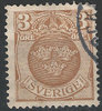 66 X Wappen 3 Öre Sverige stamps