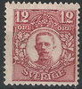 72 Gustav V 12 Öre Sverige stamps