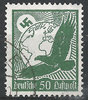 535 y Flugpostmarke 50 Pf Deutsches Reich