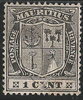 131 Wappen Mauritius Postage Revenue 1 cent stamp