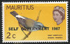 298 Vögel mit Aufdruck Mauritius 2 c stamp