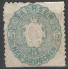 19a Sachsen 5 Neu Groschen Briefmarke Altdeutschland